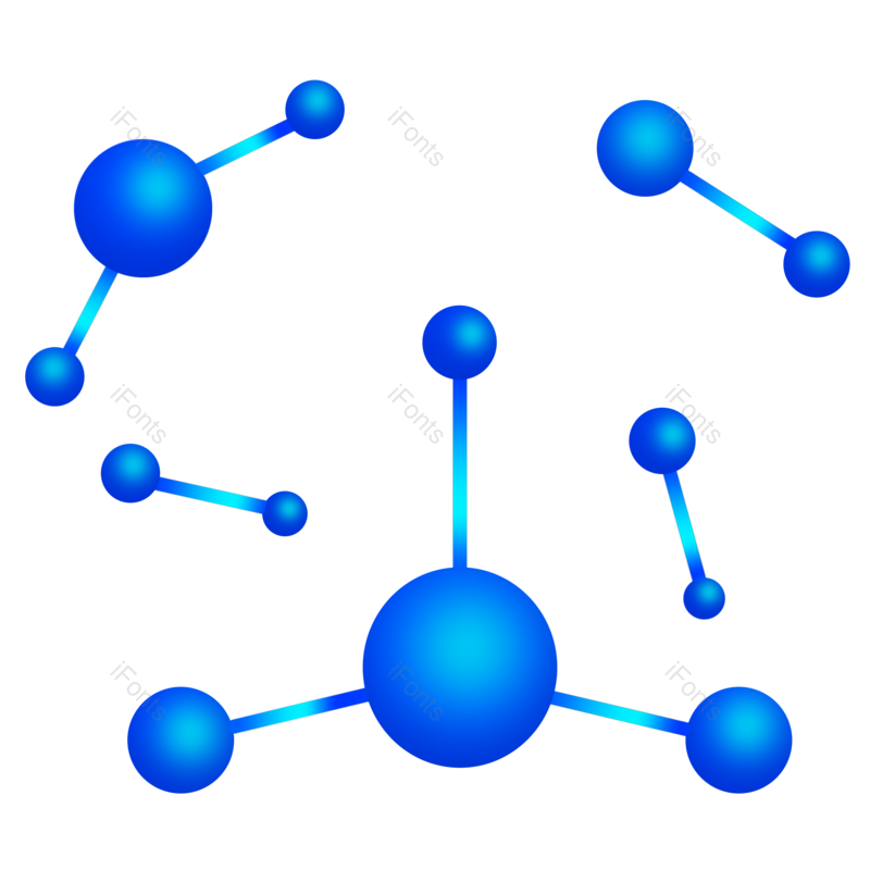 科技图片,分子结构元素,PNG,免抠素材